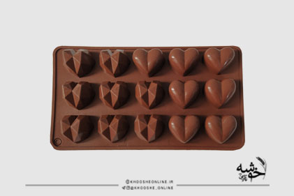 قالب سیلیکونی شکلات قلب میکس