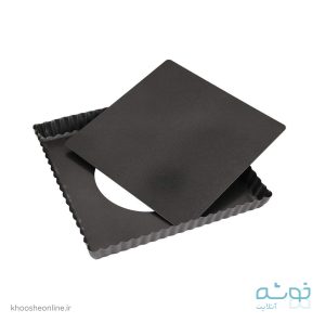 قالب تفلون تارت مربع کف جدا 21.5 سانت