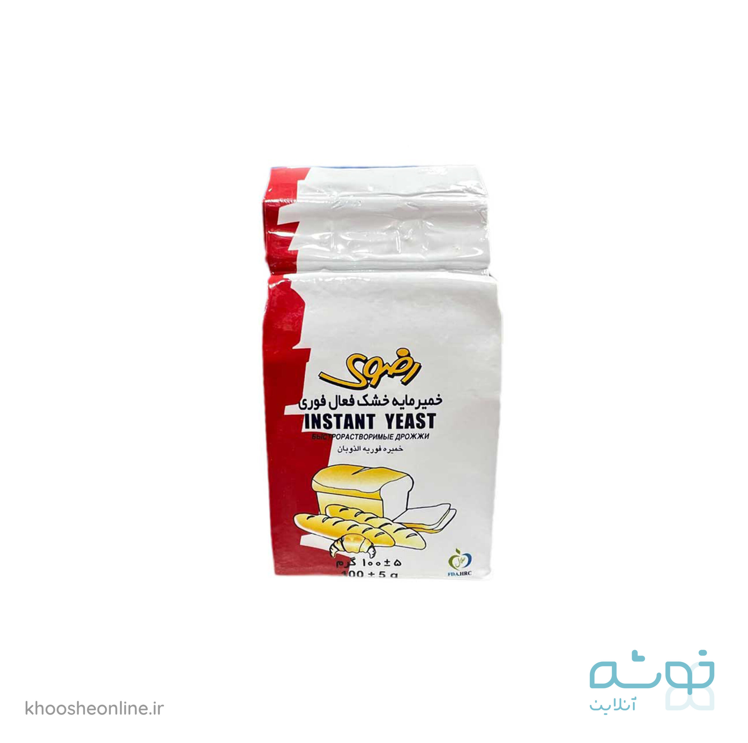 مایه خمیر خشک 100 گرمی رضوی