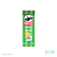 چیپس 165 گرمی پرینگلز پیاز و خامه جعفری PRINGLES SOURCREAM AND ONION