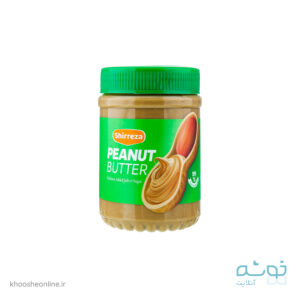 کره بادام زمینی بدون شکر و نمک 400 گرمی شیررضا