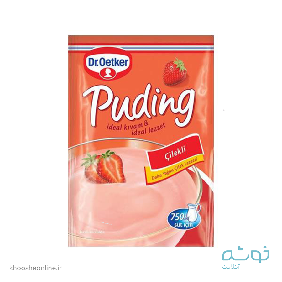 پودینگ توت فرنگی دکتر اوتکر اورجینال | STRAWBERRY PUDDING DROETKER